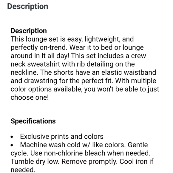 DJ Draper James Ladies 2 Piece Lounge Set Size XXL - Picture 3 of 7